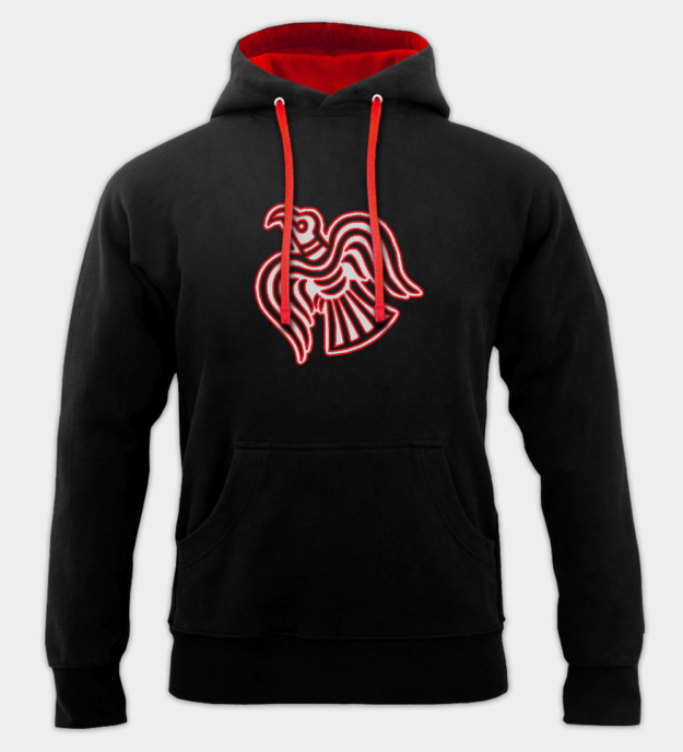 Viking korp broderad hoodie