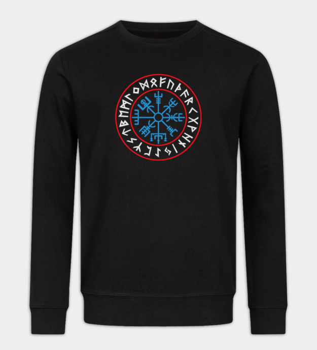 Vegvisir broderad sweatshirt