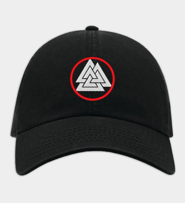 Valknut broderad keps